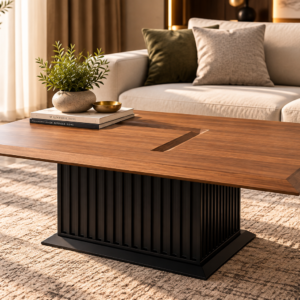 Milano Walnut Fluted Coffee Table