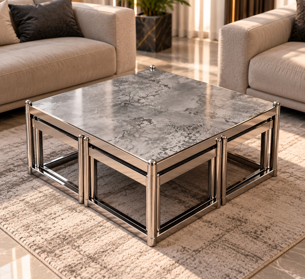 Sterling Mist Coffee Table Set